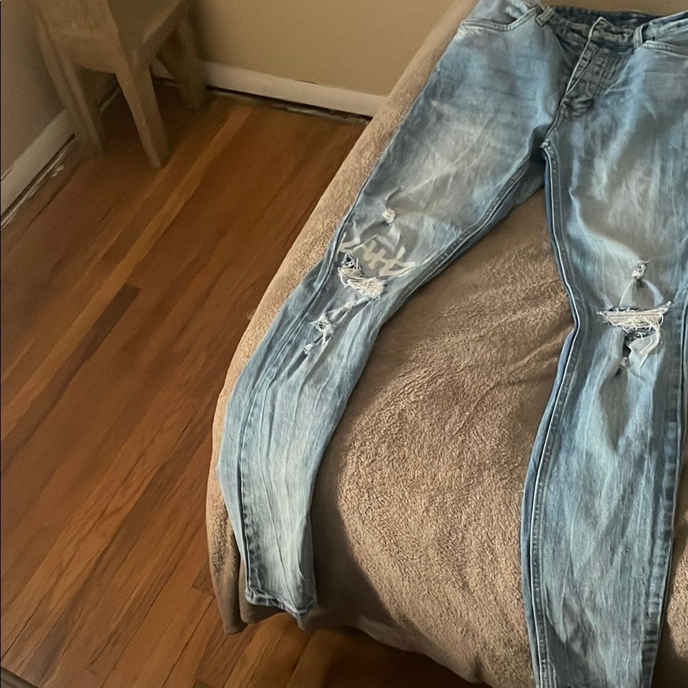 Ksubi Light Blue Distressed Men's Dress Pants